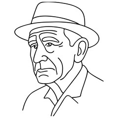 Obraz premium man wearing a hat