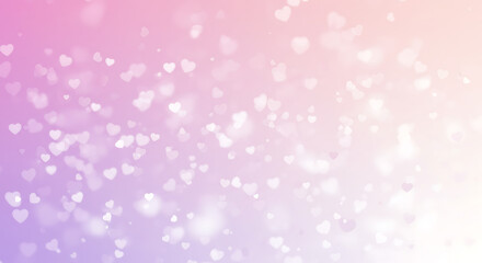 Romantic Pastel Heart Background Soft Pink and Purple Love Design