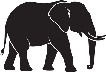 Obraz premium Majestic Elephant Silhouette