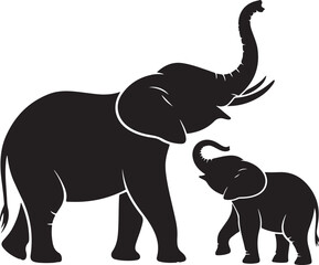 Obraz premium Majestic Elephant Silhouette