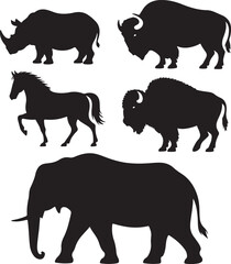 Majestic Elephant Silhouette