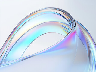 Vibrant Abstract Waves Reflecting Light in a Smooth, Contemporary Design