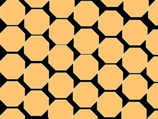 Obraz premium Octagon Pattern With Black Background For Ceramic Motif,Book Cover,Fashion Motif or other