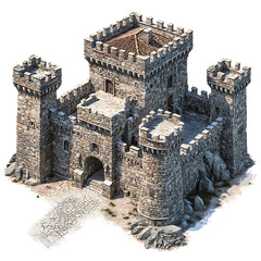 ancient castle in the city