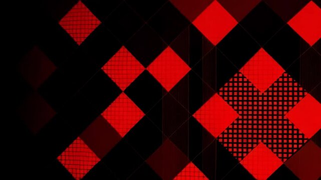 A dramatic abstract background features a red splatter effect on a black backdrop