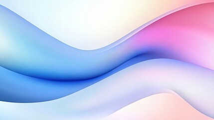 Obraz premium Abstract Wavy Gradient Background in Soft Pastel Colors