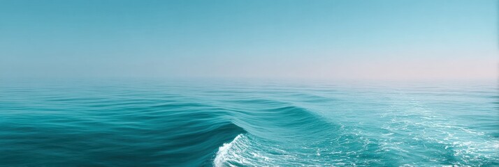 Serene Saltwater Mist Over Calm Ocean Waters Under Hazy Sky for Mindfulness and Wellness Campaigns Evoking Tranquility and Inner Peace