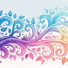 opalescent gradient vine with flowing mesh paths in lavender hues