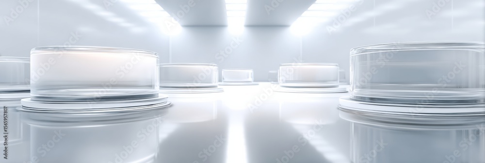 Poster High-Quality Futuristic Medical Laboratory with Advanced Biomarker Technology for Professional Healthcare Innovation Marketing and Editorial Use