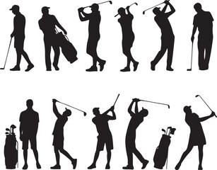 Golfer Swing Silhouette Design

Professional Golfer Vector Art

Golf Club Swing Illustration

Dynamic Golf Pose Silhouette

Tee Off Golfer Clipart Graphic