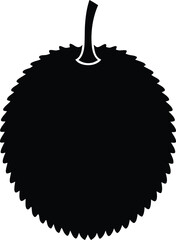 Gac Fruit minimal clean design silhouette vector art illustration