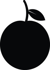 Greengage minimal clean design silhouette vector art illustration