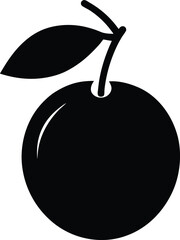 Illawarra Plum minimal clean design silhouette vector art illustration