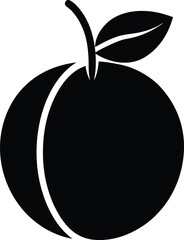 Kepel Fruit minimal clean design silhouette vector art illustration