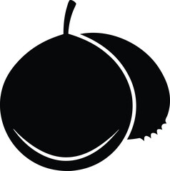 Macadamia Fruit minimal clean design silhouette vector art illustration