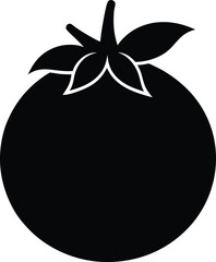 Medlar minimal clean design silhouette vector art illustration