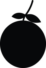 Sloe Berry minimal clean design silhouette vector art illustration