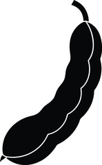 Tamarind minimal clean design silhouette vector art illustration