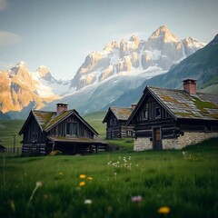 swiss alpine village
