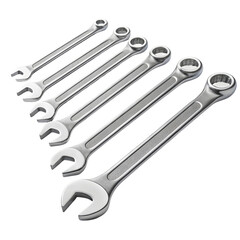 wrench and nuts