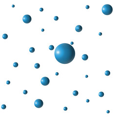 blue water drops 3d