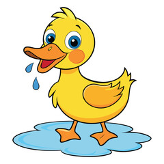 Fototapeta premium funny duck cartoon