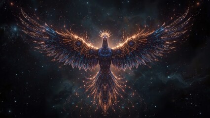 Celestial Phoenix – Wings of the Cosmos