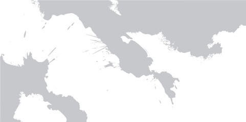 Vector outline maps of the world, Italy, and European countries like France and Spain, with symbols of nations and continents isolated on white