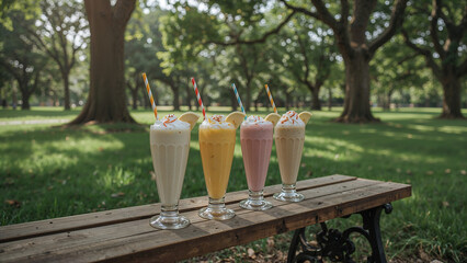 glass of milk shakes