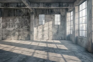 Premium Quality Picture of Loft Industrial Grunge Interior with Brick Walls