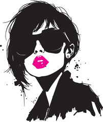 fashionable woman vector