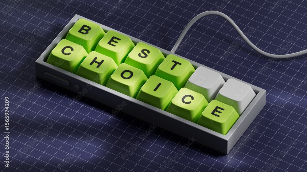 Fototapete best choice symbol. computer keyboard keys with words best choice. business and best choice concept.