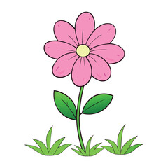 A serene pink flower meadow bursts with color under the sun, where soft petals sway in the breeze, creating a dreamy, romantic escape in nature’s gentle embrace.
