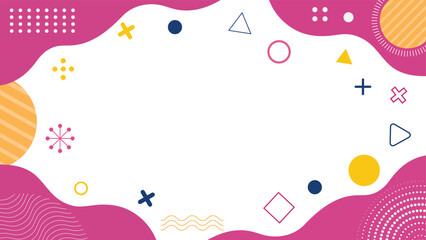 Abstract background with colorful shapes and design elements for presentations
