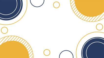 Abstract geometric background design featuring navy blue and golden yellow shapes