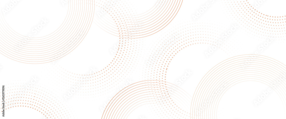 Aufkleber vector geometric circle line round pattern background.
