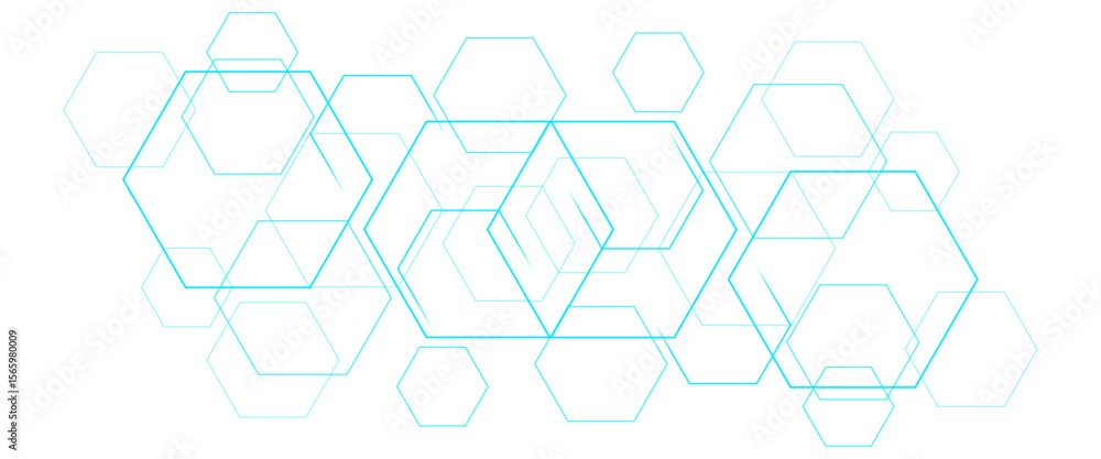 Poster vector futuristic abstract background hexagons shape technology