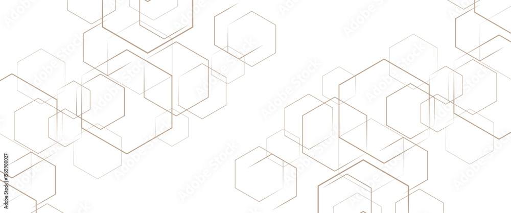 Poster vector futuristic abstract background hexagons shape technology