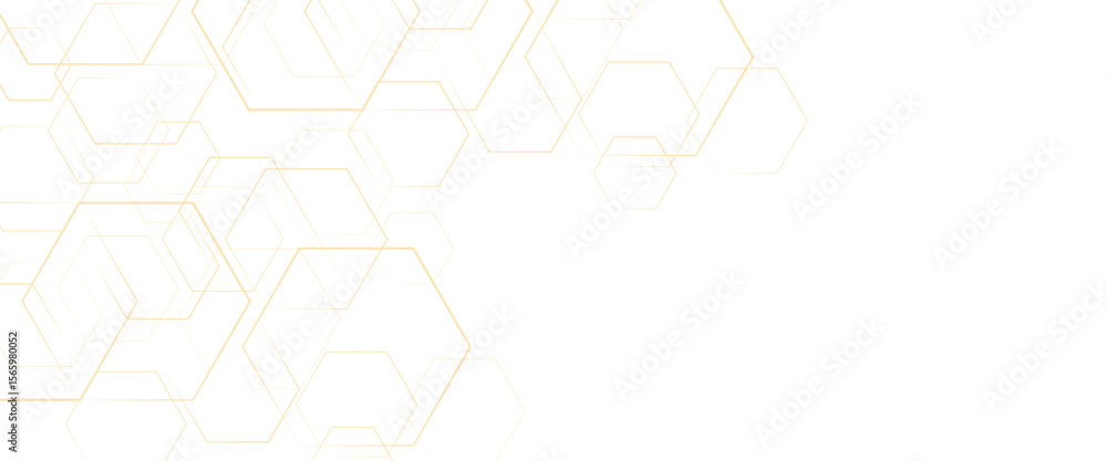 Poster vector futuristic abstract background hexagons shape technology