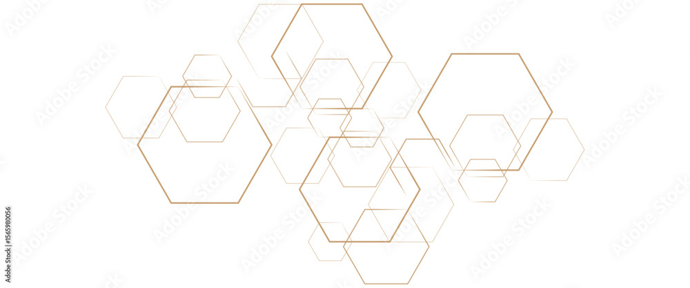Poster vector futuristic abstract background hexagons shape technology
