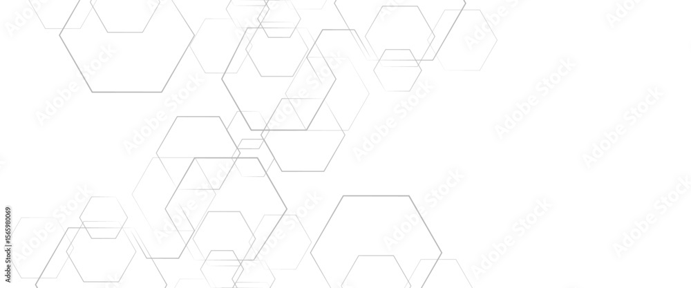 Poster vector futuristic abstract background hexagons shape technology