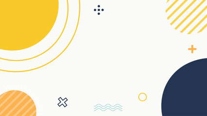 Colorful abstract geometric background design with shapes and elements composition