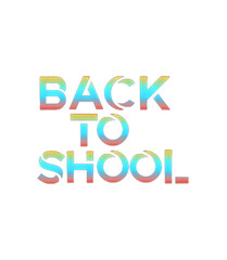 Back to School Watercolor Text PNG | Sublimation Ink Bleed Style | First Day of School Shirt Design | Printable Digital Clipart for Teachers and Students