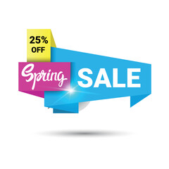 25 off sale Special offer labels vector