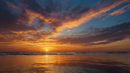 Obraz premium sunset over the sea