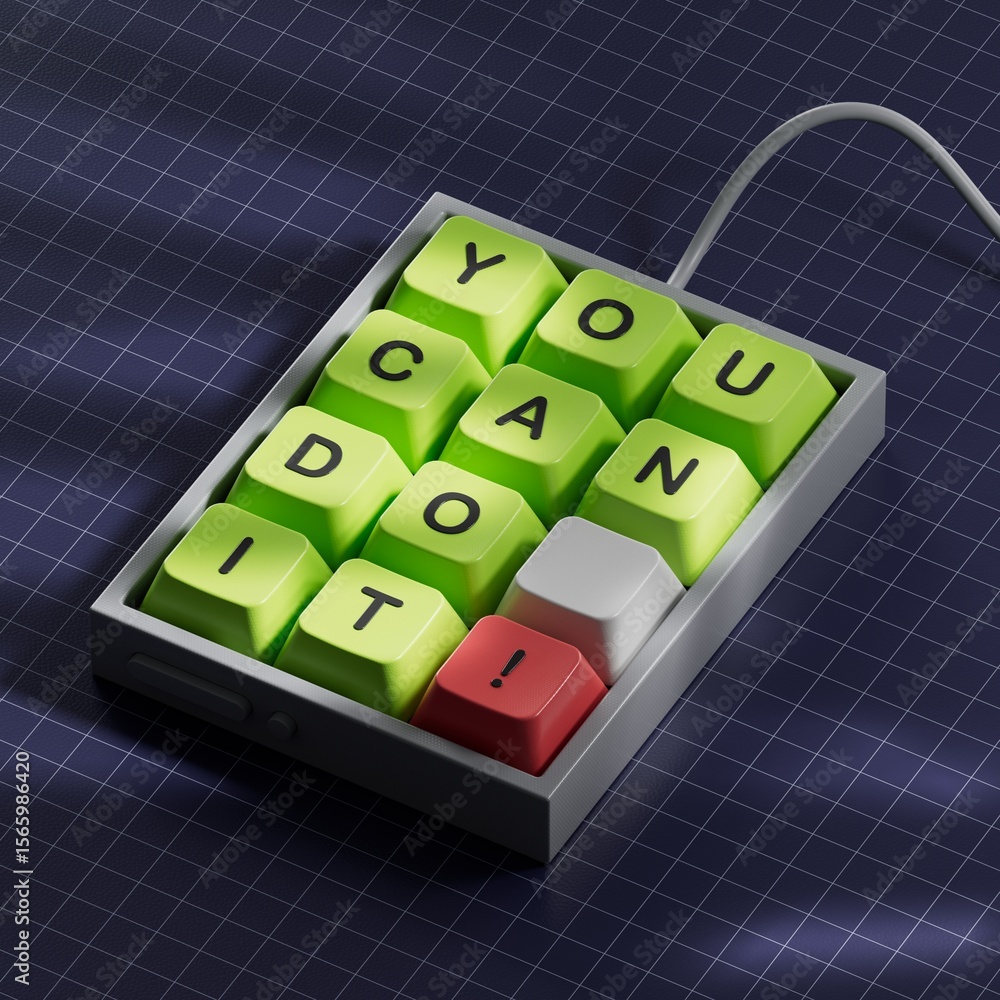 Poster you can do it symbol. concept words you can do it on computer keyboard keys.business and you can do 