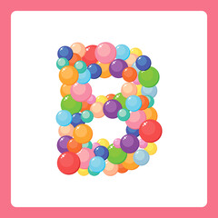 Alphabet balls B