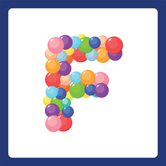 Alphabet balls F
