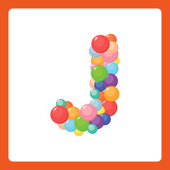 Alphabet balls J