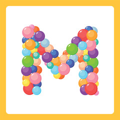 Alphabet balls M